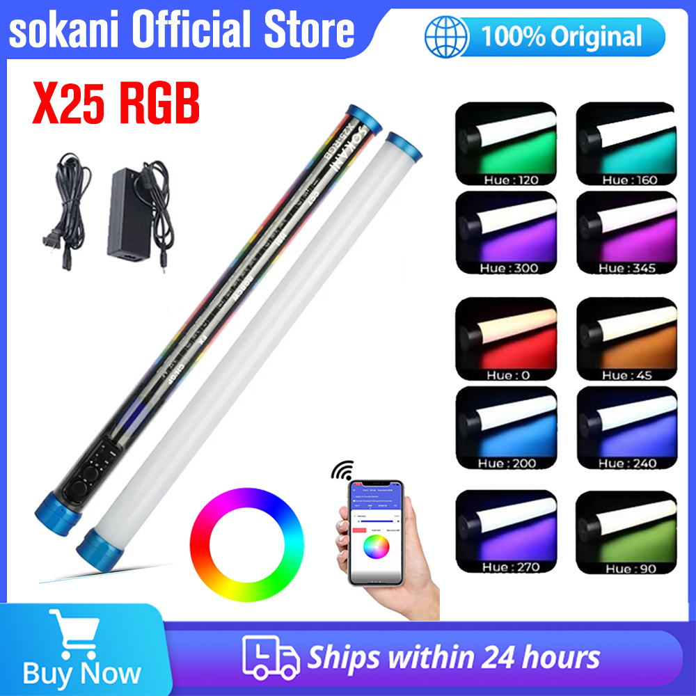 Photography Lighting Rgb - Sokani X25 RGB LED Video Light