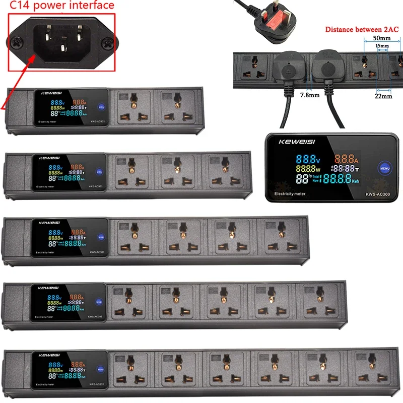 Photography Lighting Uk - C14 interface Power Strip Power Energy