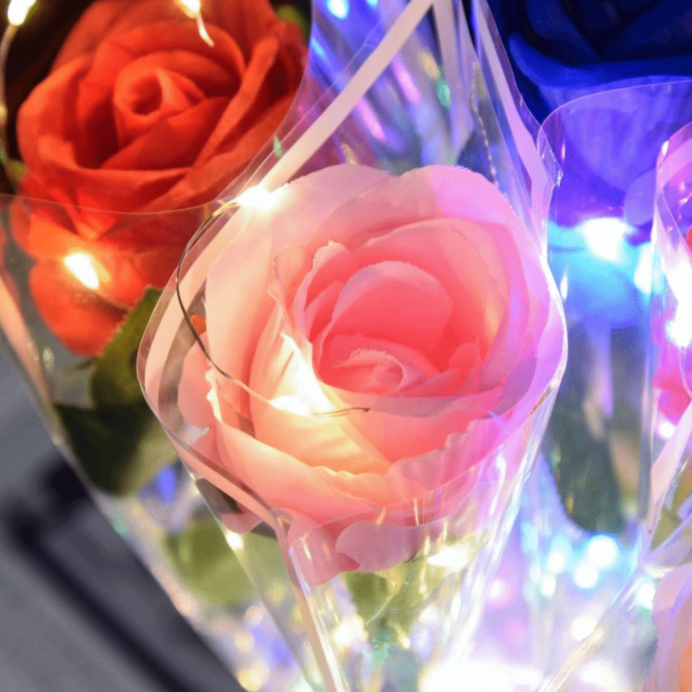 Photography Artificial Lighting - Glowing Artificial Rose Flower LED Lights