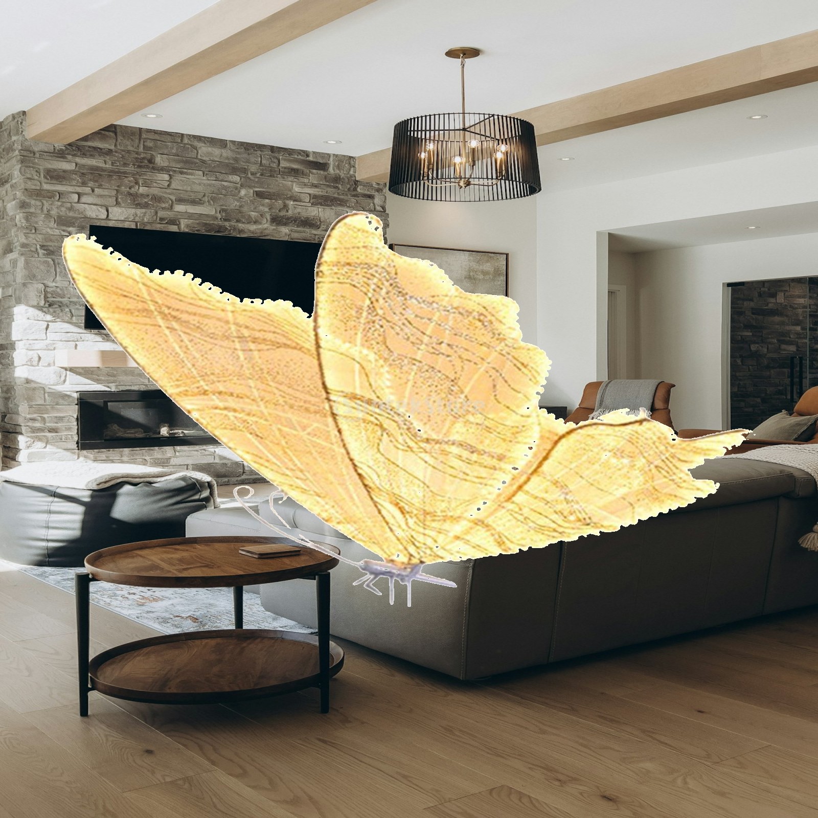 Photography Artificial Lighting - Butterfly Pendant Light Wedding Decor Creative
