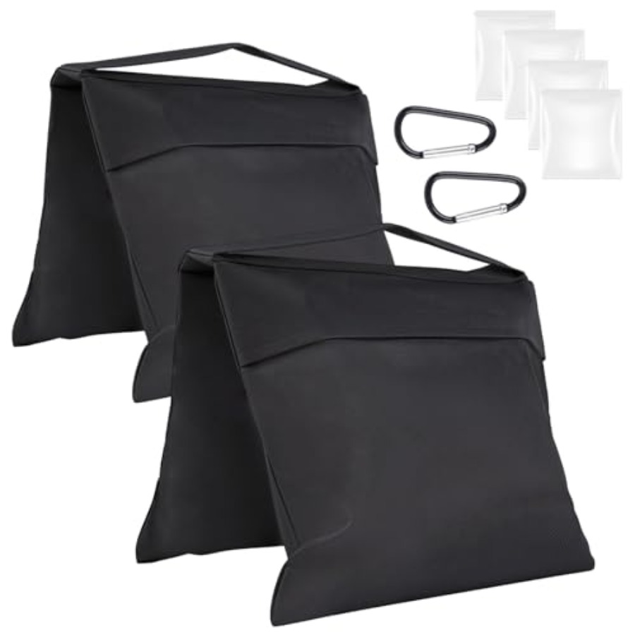 Photography Lighting Weight Bags - Rindion 2 Pack Sand Bags, Black