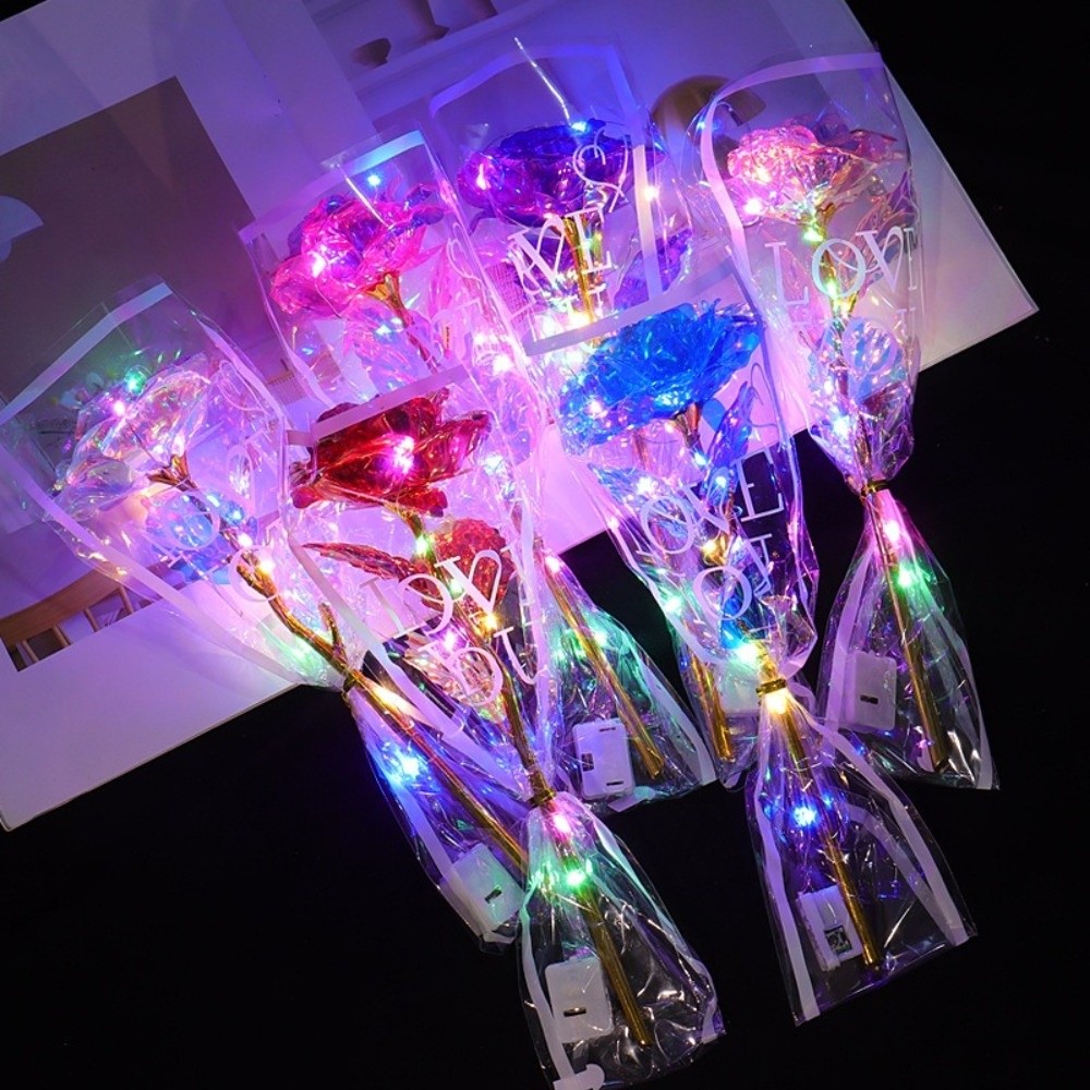 Glowing Gold Foil Rose Flower  - Photography Artificial Lighting บทวิจารณ์และราคา