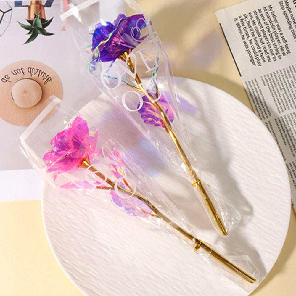 Glowing Gold Foil Rose Flower  - Photography Artificial Lighting บทวิจารณ์และราคา