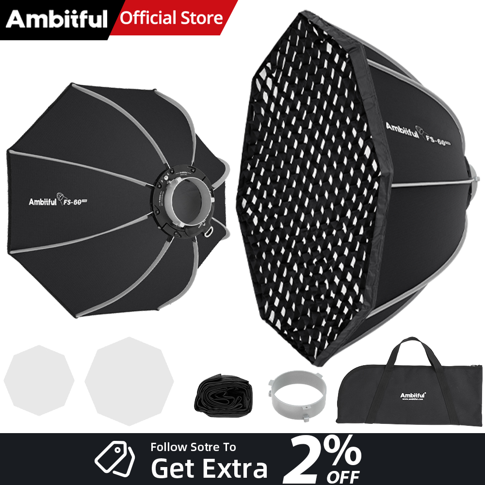 AMBITFUL FS60PROII Fast Setup  - Photography Studio Lighting Set Up บทวิจารณ์และราคา