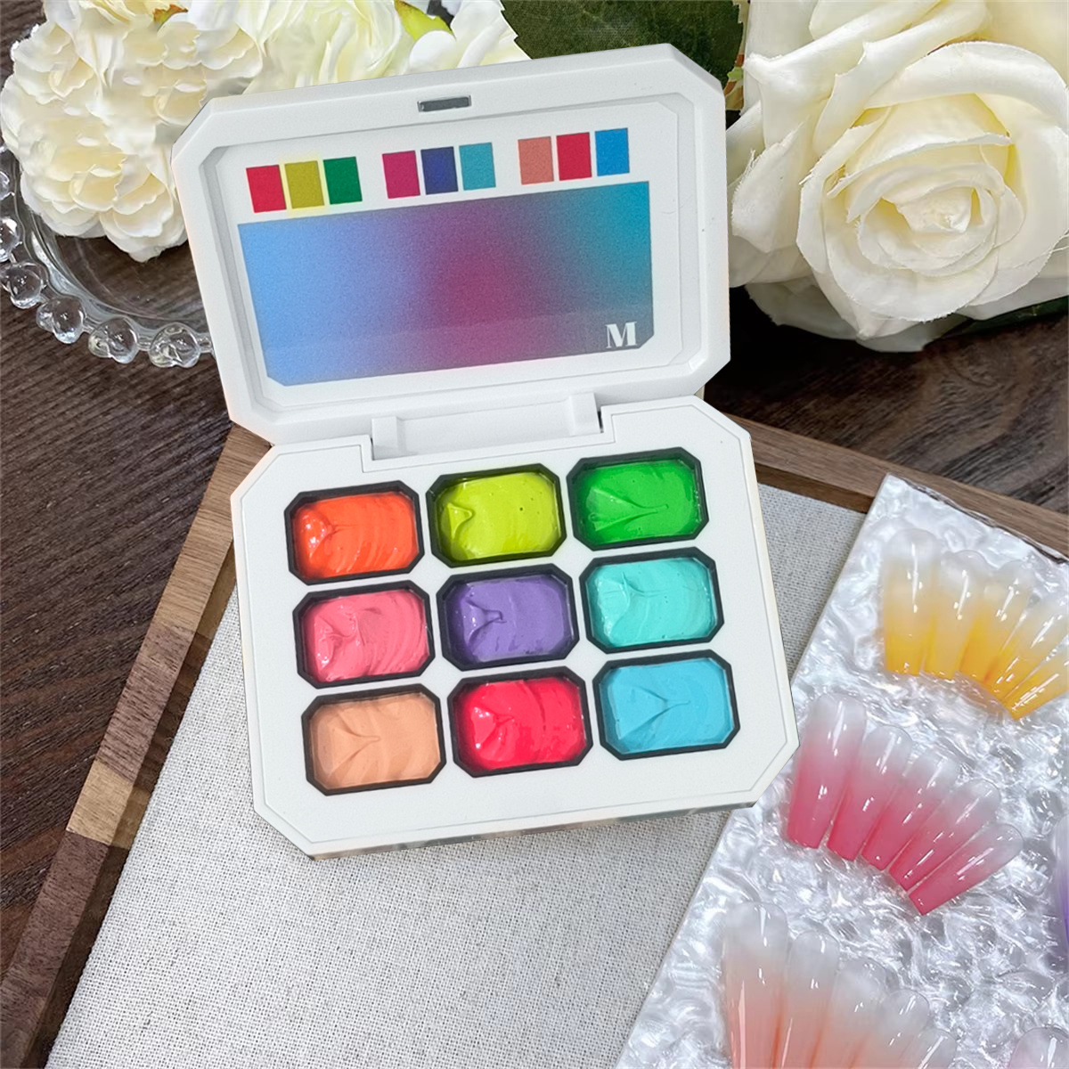1pc 9-color solid nail polish  - Photography Lighting Gel บทวิจารณ์และราคา