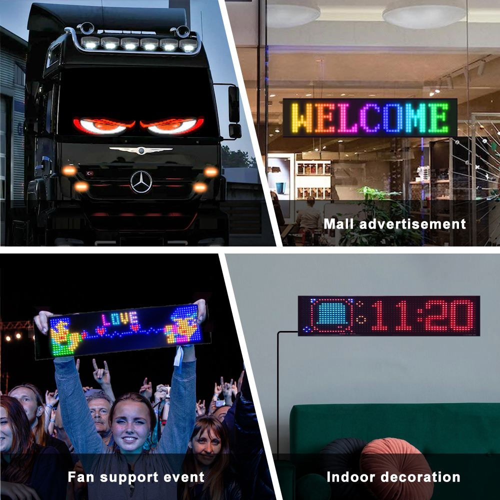 LED Car windshield Truck Eye R - Video Light Panel Led บทวิจารณ์และราคา