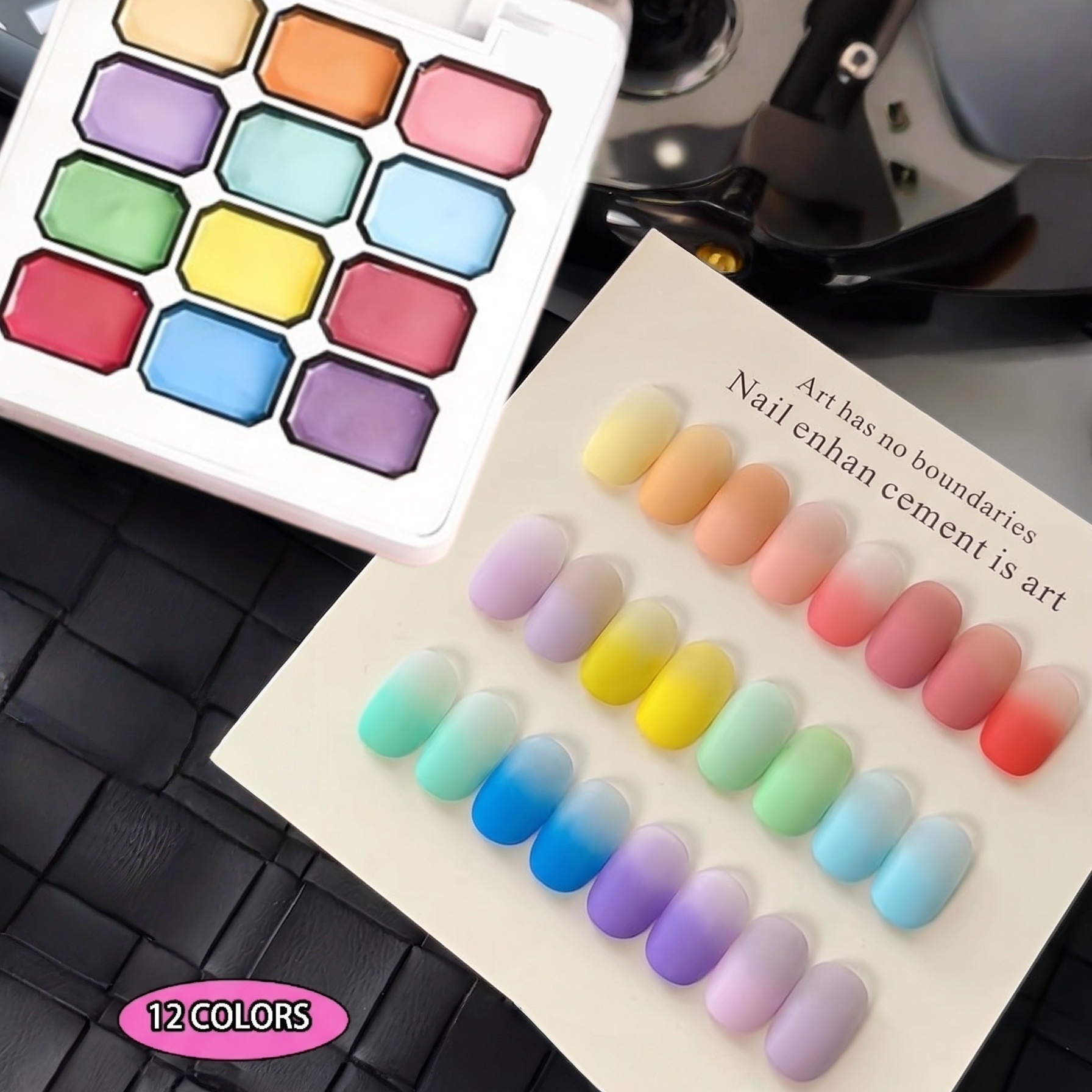 12-color Macaron solid gel nai - Photography Lighting Gel บทวิจารณ์และราคา