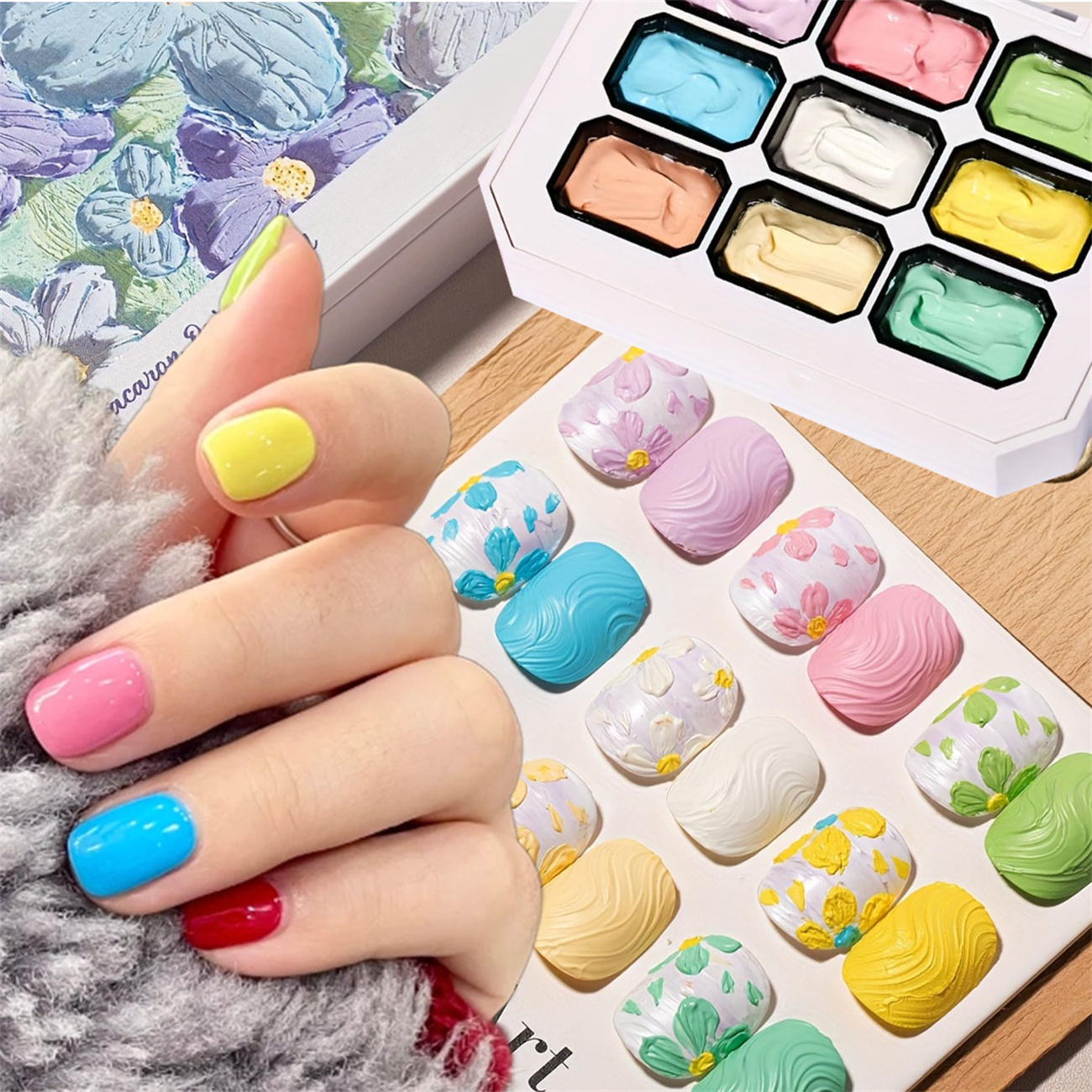1pc 9-color Makaron solid nail - Photography Lighting Gel บทวิจารณ์และราคา