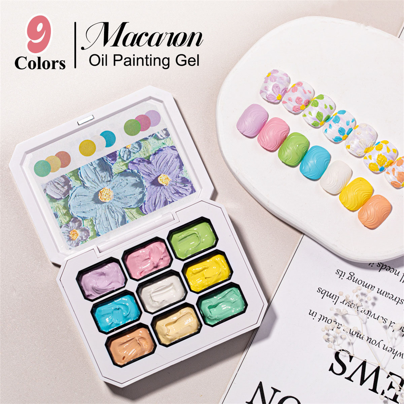 1pc 9-color Makaron solid nail - Photography Lighting Gel บทวิจารณ์และราคา