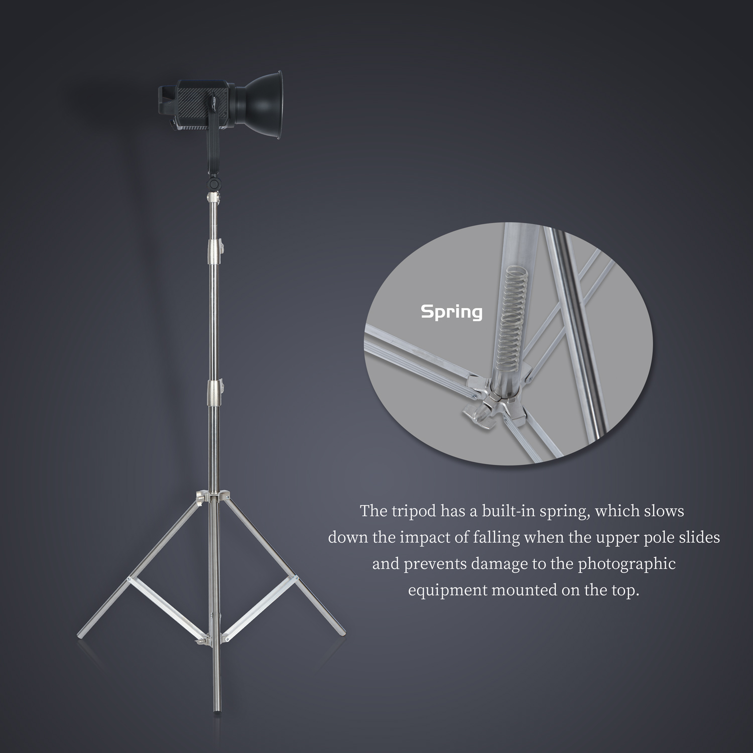 SH 2.8M Stainless Steel Light  - Boom Arm Stand บทวิจารณ์และราคา