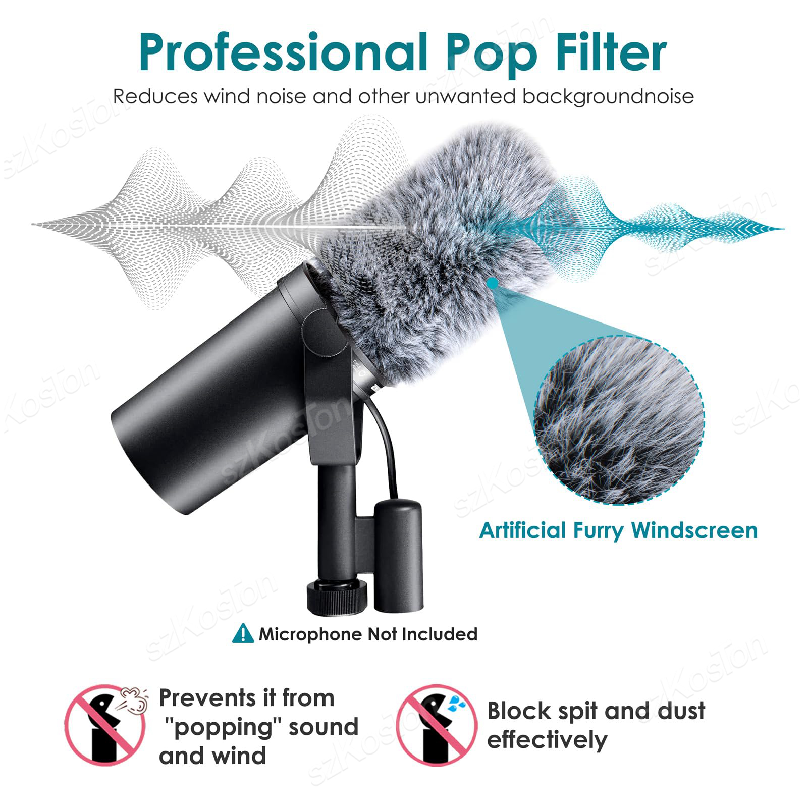Noise Reduction Pop Filter for - Boom Arm Stand บทวิจารณ์และราคา