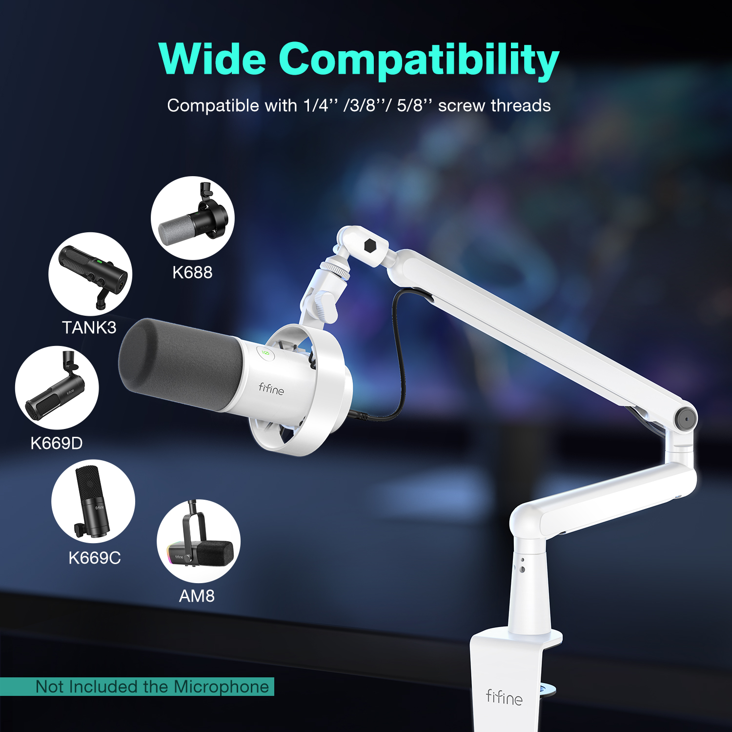 FIFINE Microphone Boom Arm, Ad - Boom Arm Stand บทวิจารณ์และราคา
