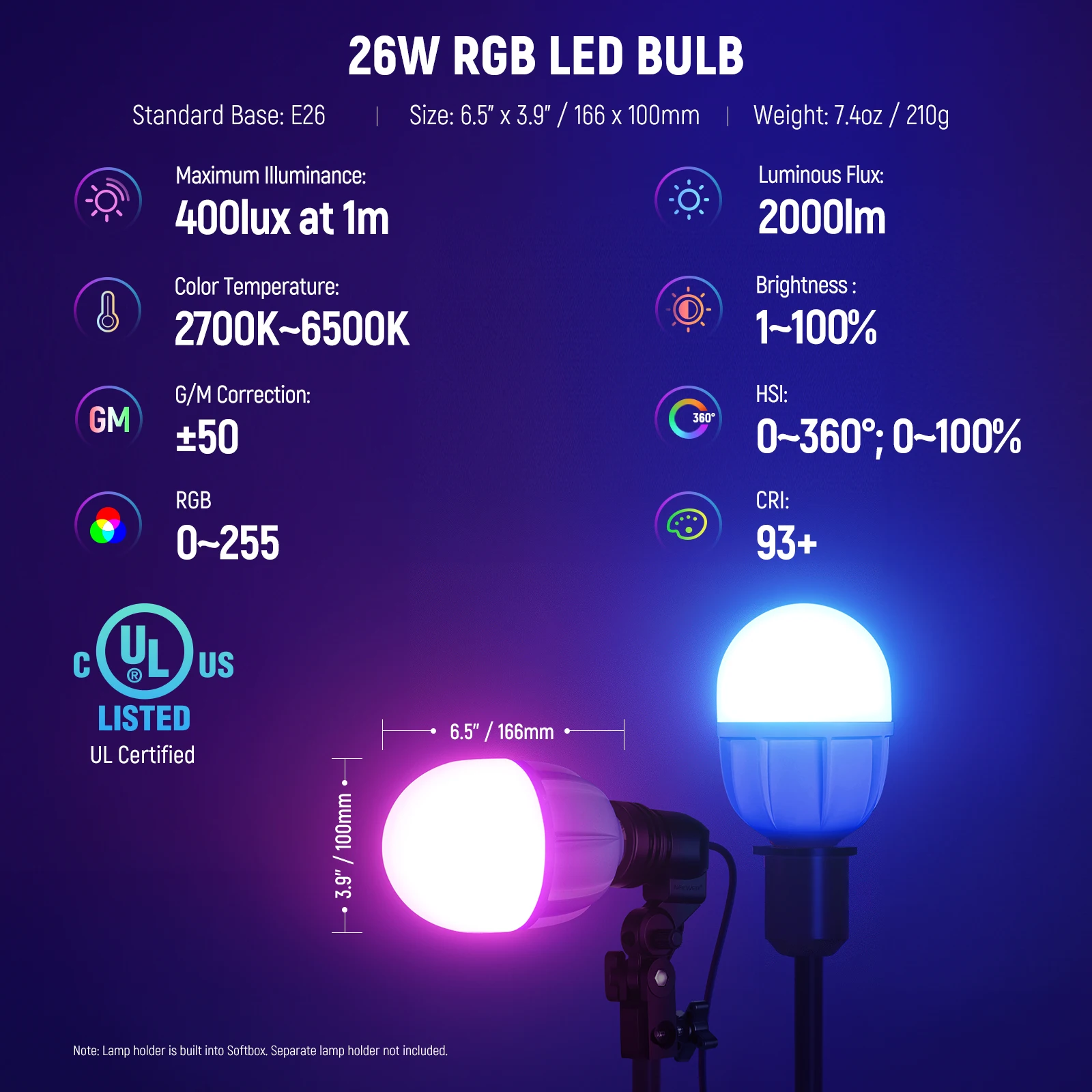 NEEWER RGB Softbox Lighting Ki - Photography Lighting Rgb บทวิจารณ์และราคา