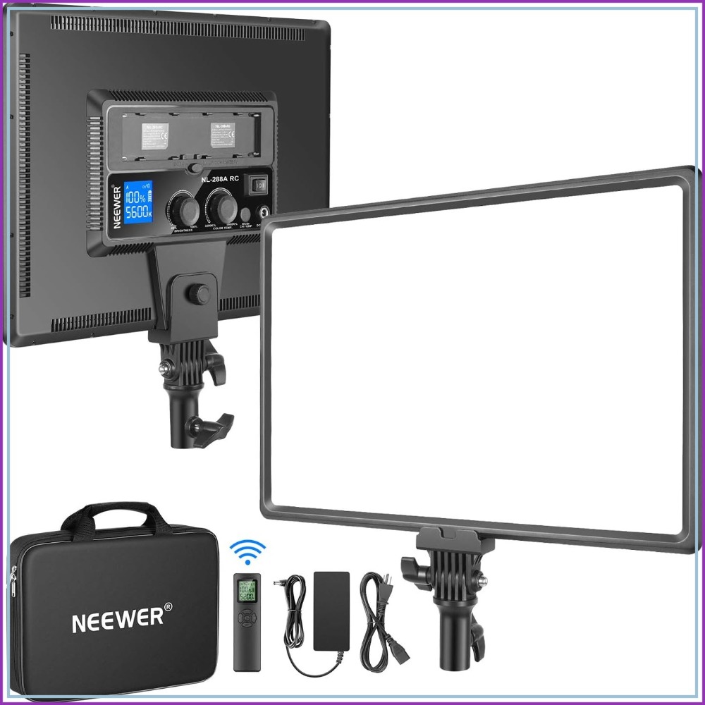 45W 4800Lux Dimmable Bi-Color  - Video Light Panel Led บทวิจารณ์และราคา