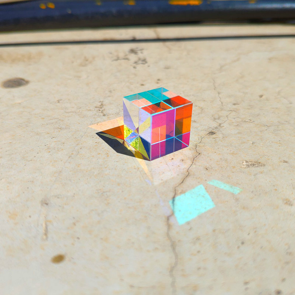 Glass Cube 12.7mm Dichroic Pri - Lighting Glass Photography บทวิจารณ์และราคา