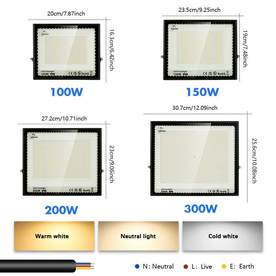 LED FloodLight With Plug Outdo - Photography Lighting Uk บทวิจารณ์และราคา