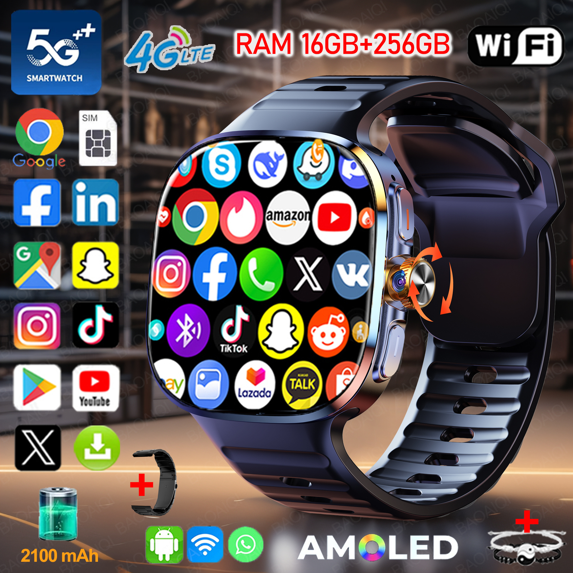 New Large Screen Smartwatch 4G - Photography Lighting Gel บทวิจารณ์และราคา