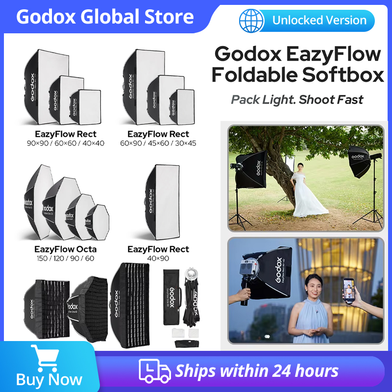 Godox EazyFlow Foldable Softbo - Photography Studio Lighting Set Up บทวิจารณ์และราคา