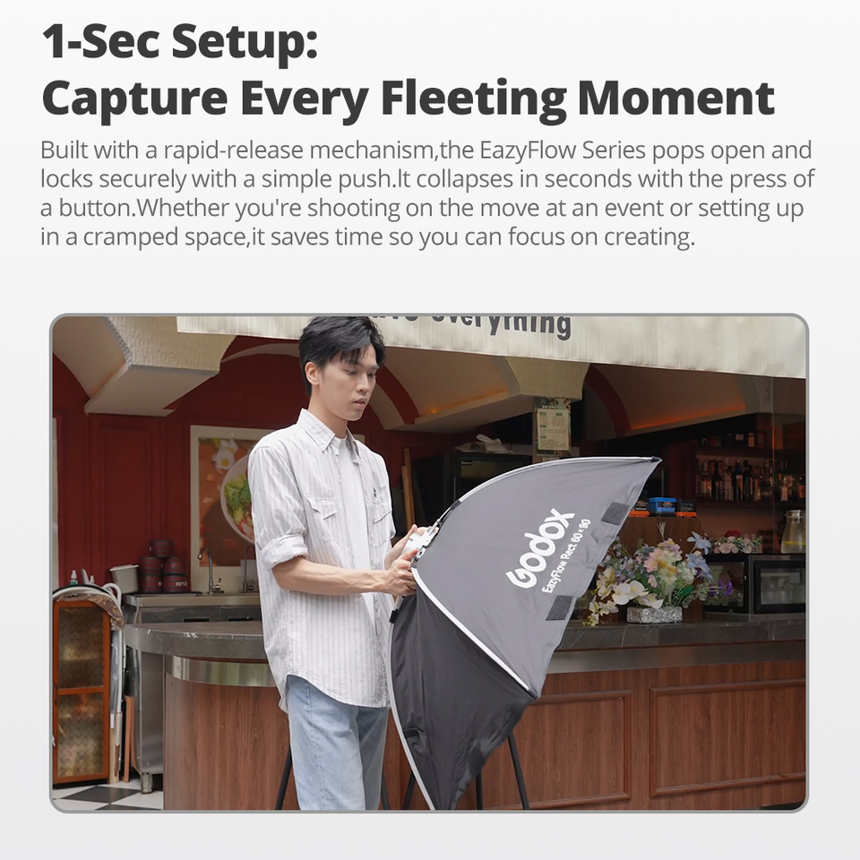 Godox EazyFlow Foldable Softbo - Photography Studio Lighting Set Up บทวิจารณ์และราคา