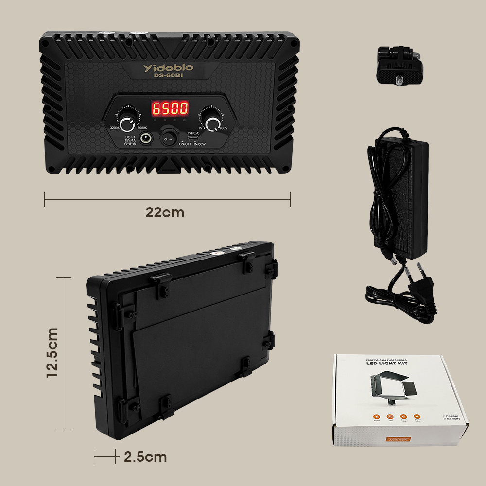 Portable Video Light DS60BI Ph - Video Light Panel Led บทวิจารณ์และราคา