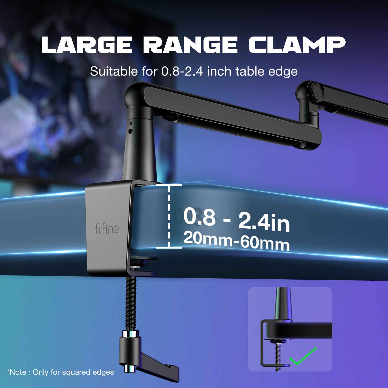 FIFINE Ampligame Microphone Bo - Boom Arm Stand บทวิจารณ์และราคา