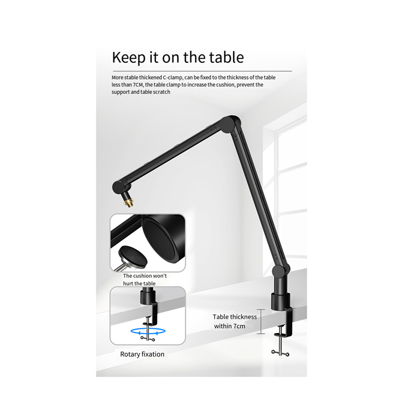 SYDS 360 Degree Adjustable Mic - Boom Arm Stand บทวิจารณ์และราคา