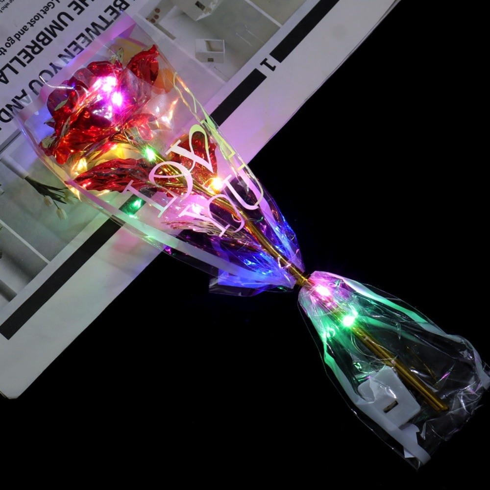 Glowing Gold Foil Rose Flower  - Photography Artificial Lighting บทวิจารณ์และราคา