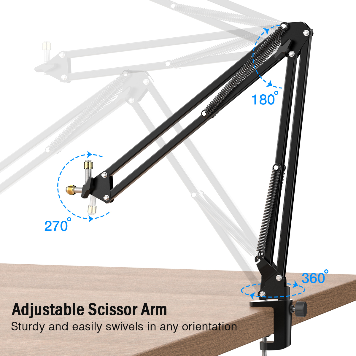 FIFINE Microphone Arm Boom,Adj - Boom Arm Stand บทวิจารณ์และราคา