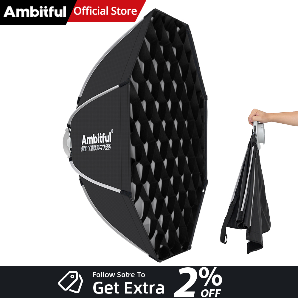 AMBITFUL Q7II 55/65/90cm Bowen - Photography Studio Lighting Set Up บทวิจารณ์และราคา