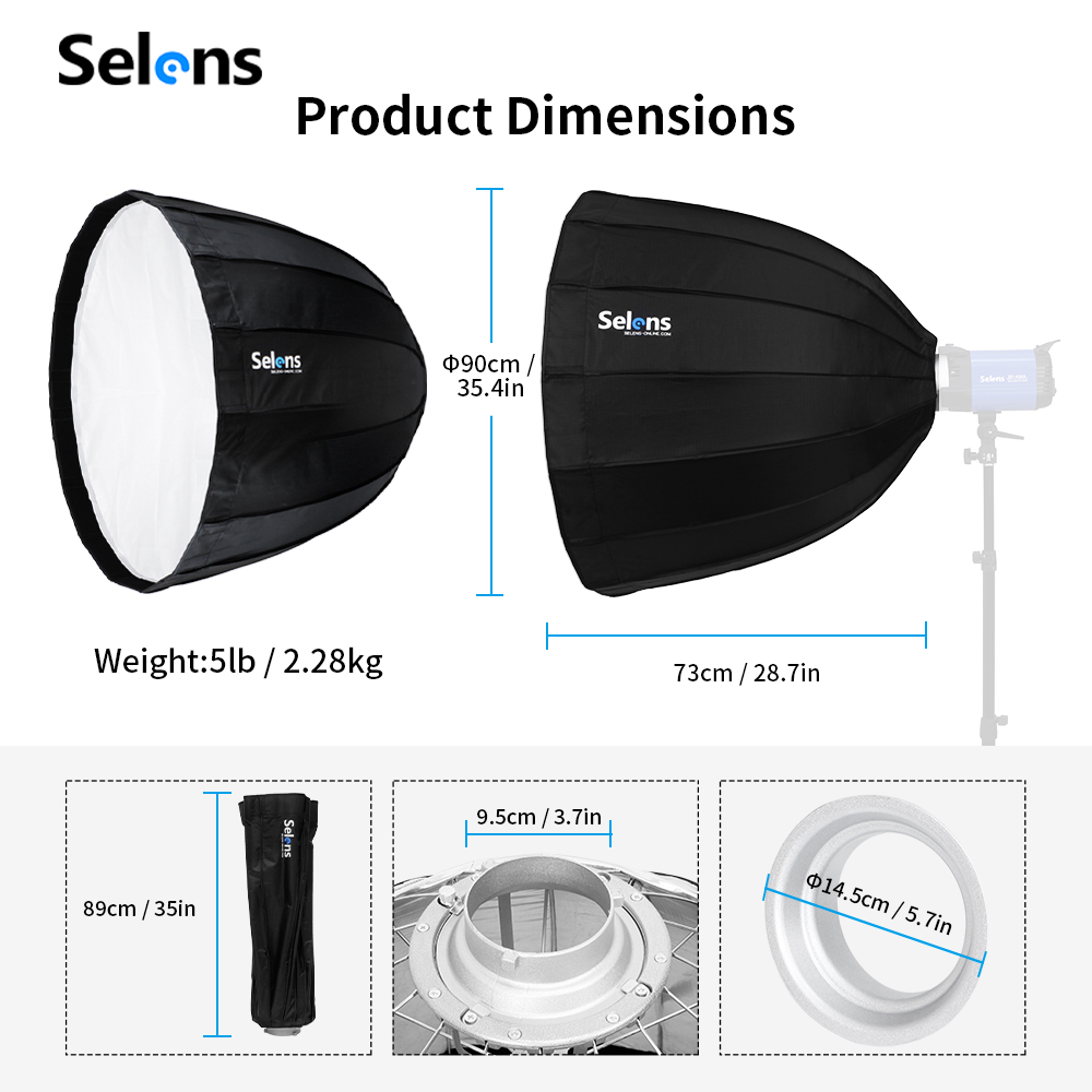 Foldable Quick Setup 90cm Phot - Photography Studio Lighting Set Up บทวิจารณ์และราคา