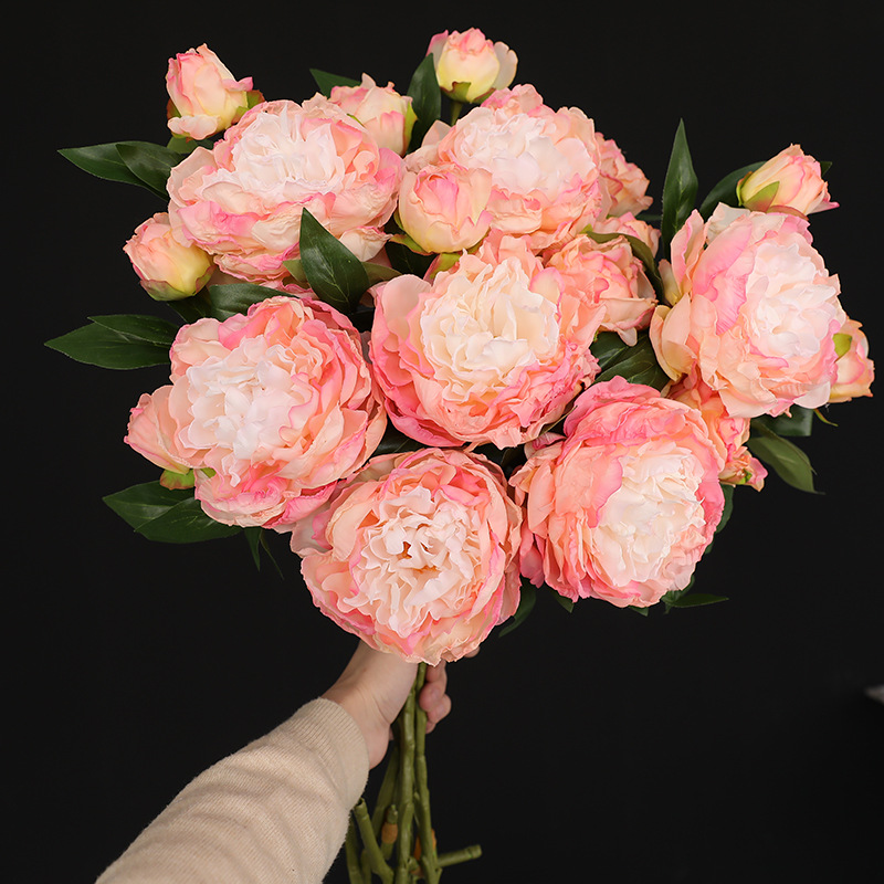 1PC Retro 2 Head Peony Simulat - Photography Artificial Lighting บทวิจารณ์และราคา