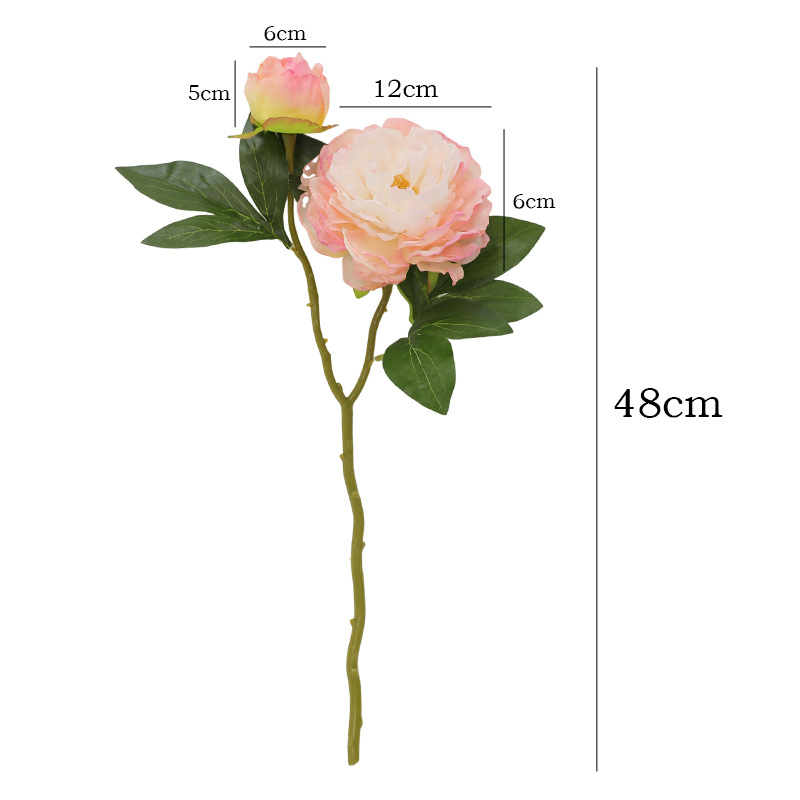 1PC Retro 2 Head Peony Simulat - Photography Artificial Lighting บทวิจารณ์และราคา