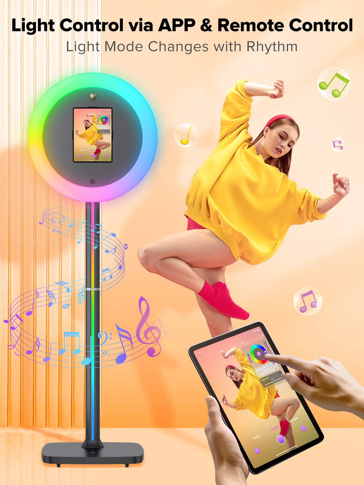 Ipad Photo Booth Machine for P - Photography Lighting Rgb บทวิจารณ์และราคา