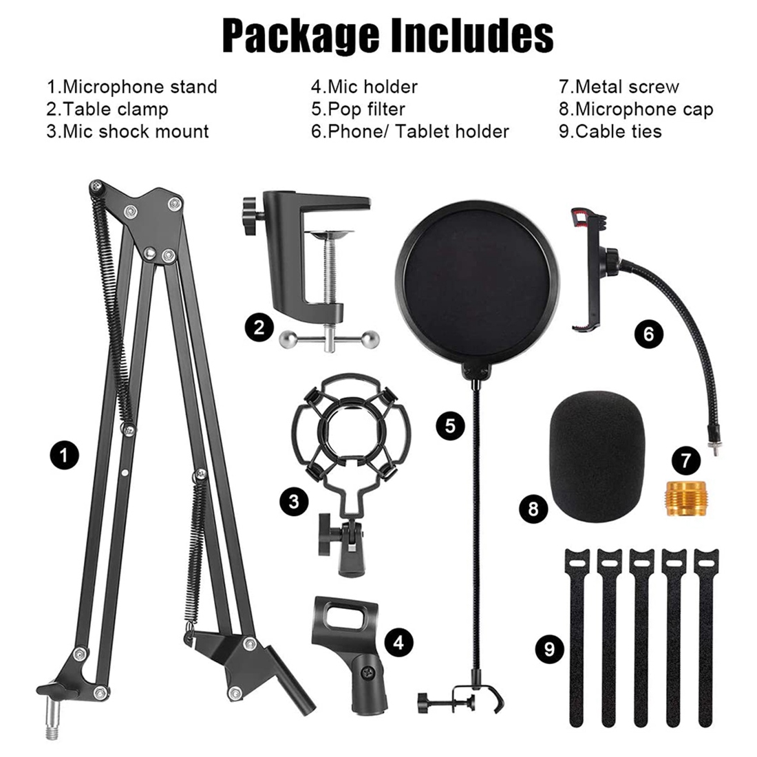 NALFI-Microphone Stand,Adjusta - Boom Arm Stand บทวิจารณ์และราคา