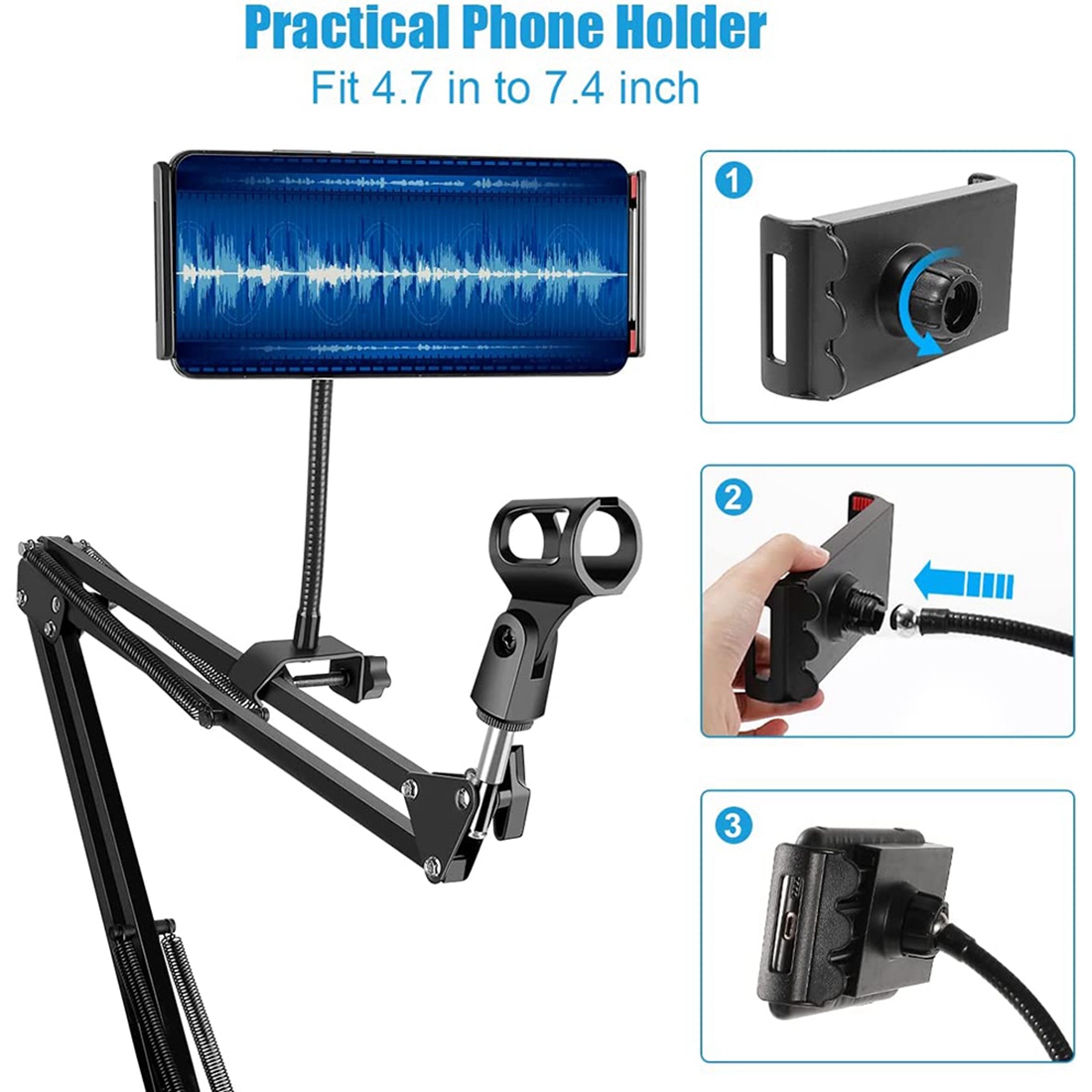 NALFI-Microphone Stand,Adjusta - Boom Arm Stand บทวิจารณ์และราคา