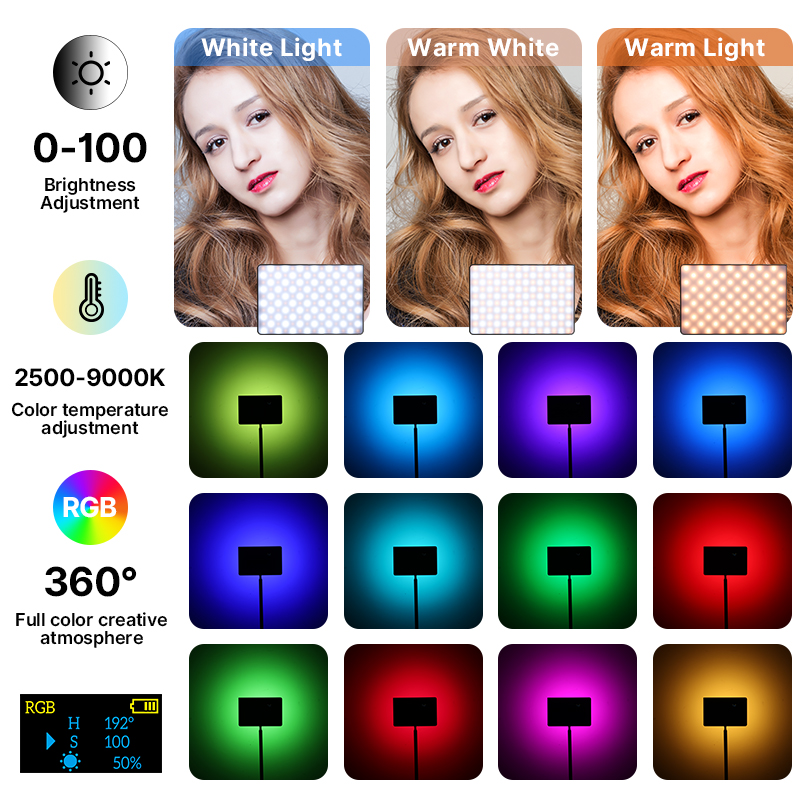 Ulanzi LT003 15W RGB Video Lig - Video Light Panel Led บทวิจารณ์และราคา