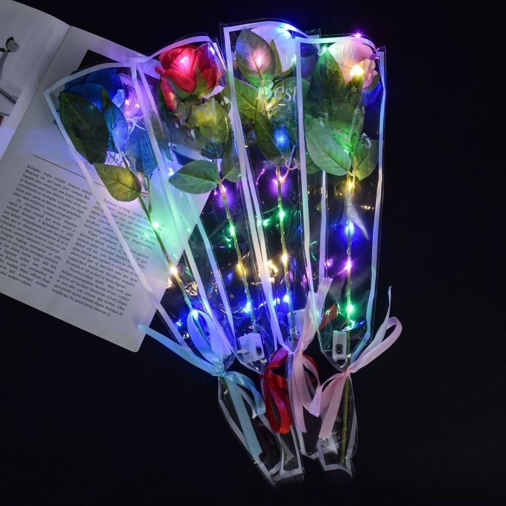 Glowing Artificial Rose Flower - Photography Artificial Lighting บทวิจารณ์และราคา