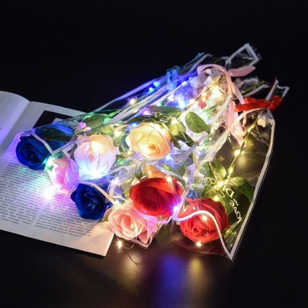Glowing Artificial Rose Flower - Photography Artificial Lighting บทวิจารณ์และราคา