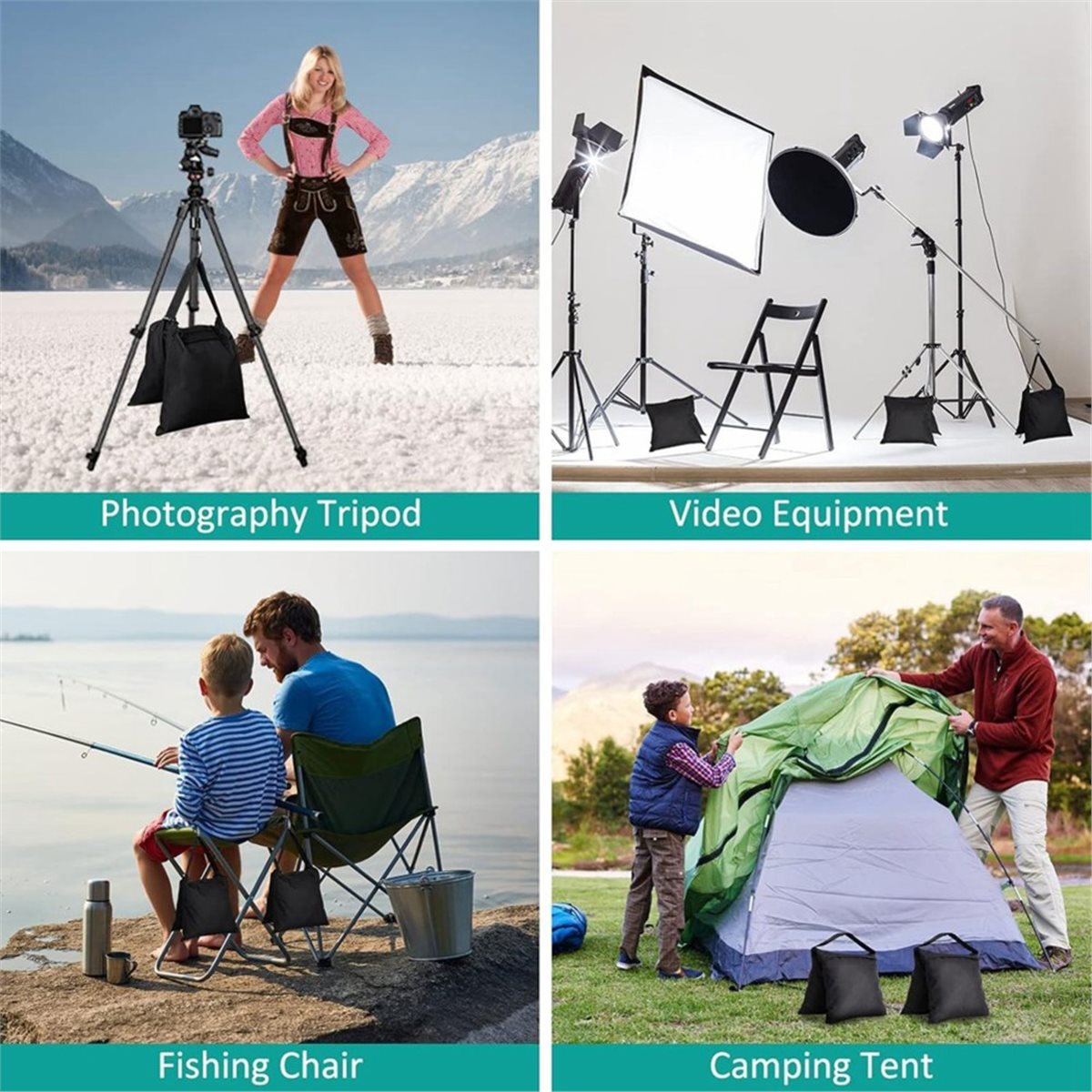 8 Packs Sandbags Weight Bags f - Photography Lighting Weight Bags บทวิจารณ์และราคา