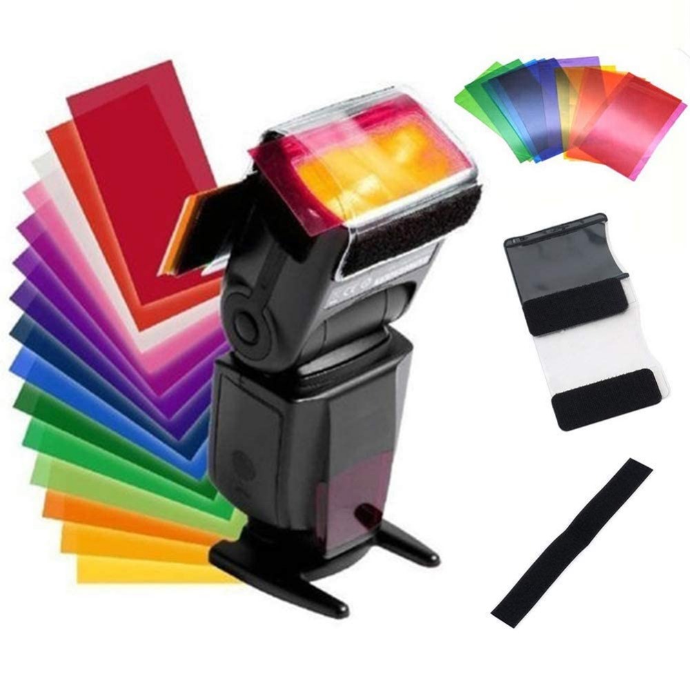 12 Colors Camera Flash Gels Li - Photography Lighting Gel บทวิจารณ์และราคา
