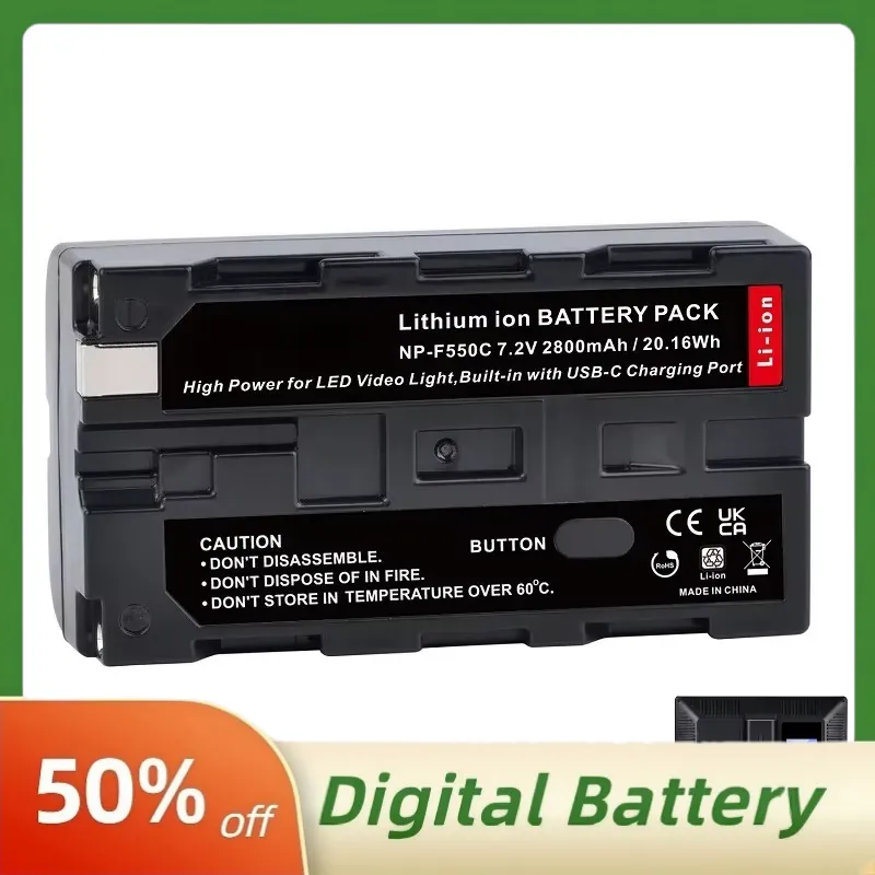 NP-F550C NP-F550 F570 Battery  - Video Light Panel Led บทวิจารณ์และราคา