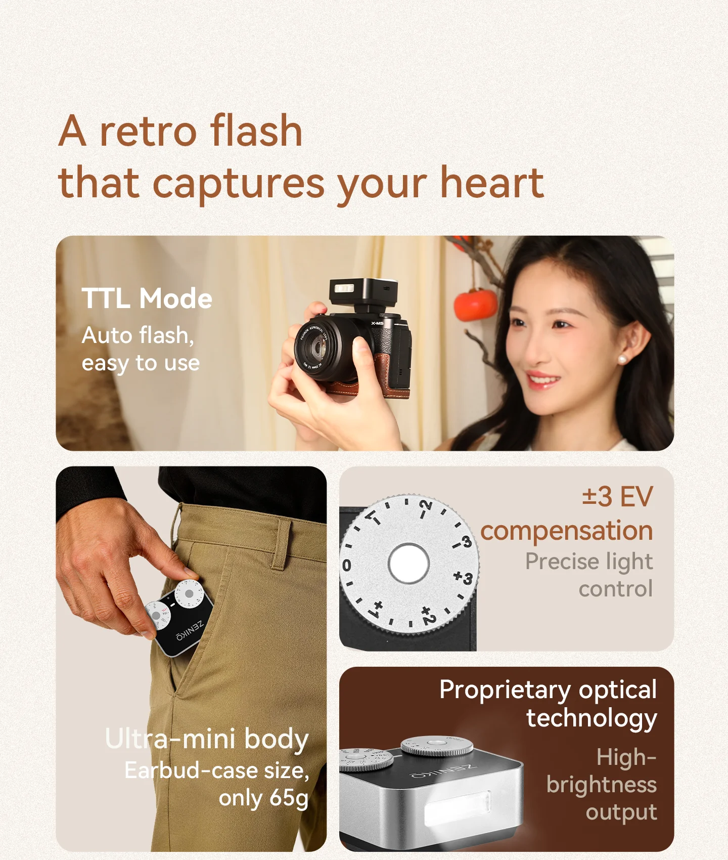 ZENIKO ZT12 Compact Retro TTL  - Photography Lighting Brands บทวิจารณ์และราคา