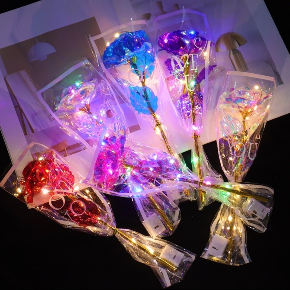 Glowing Gold Foil Rose Flower  - Photography Artificial Lighting บทวิจารณ์และราคา