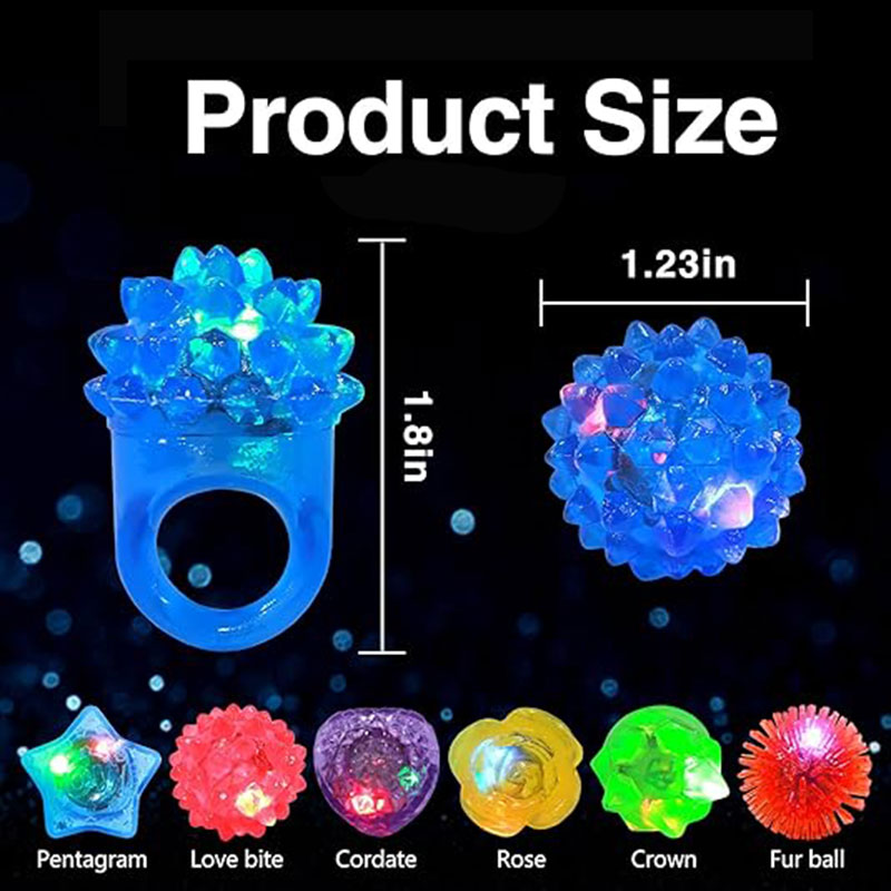 30Pcs LED Light Up Rings Party - Led Ring Light 18 บทวิจารณ์และราคา