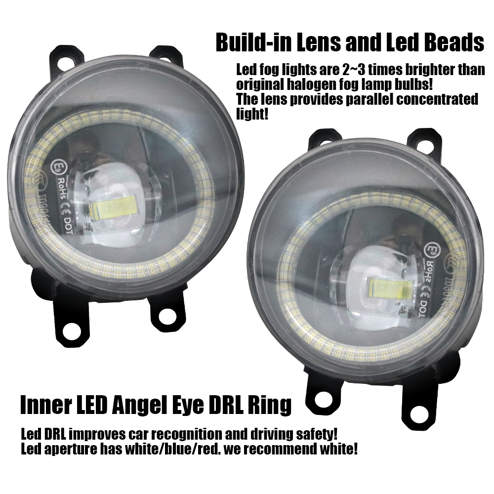 LED Fog Lamp PTF Lens for Peug - Led Ring Light 18 บทวิจารณ์และราคา