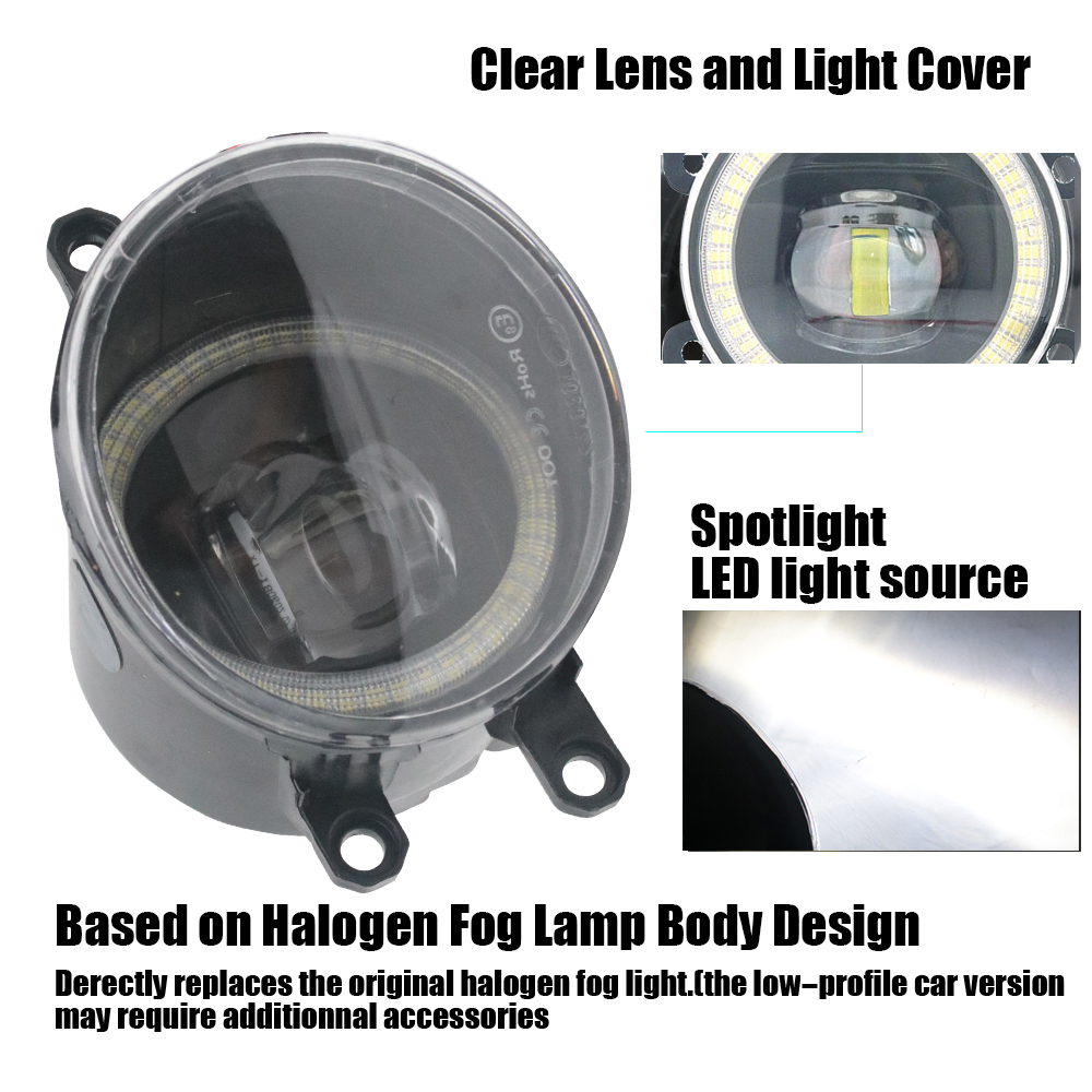 LED Fog Lamp PTF Lens for Peug - Led Ring Light 18 บทวิจารณ์และราคา