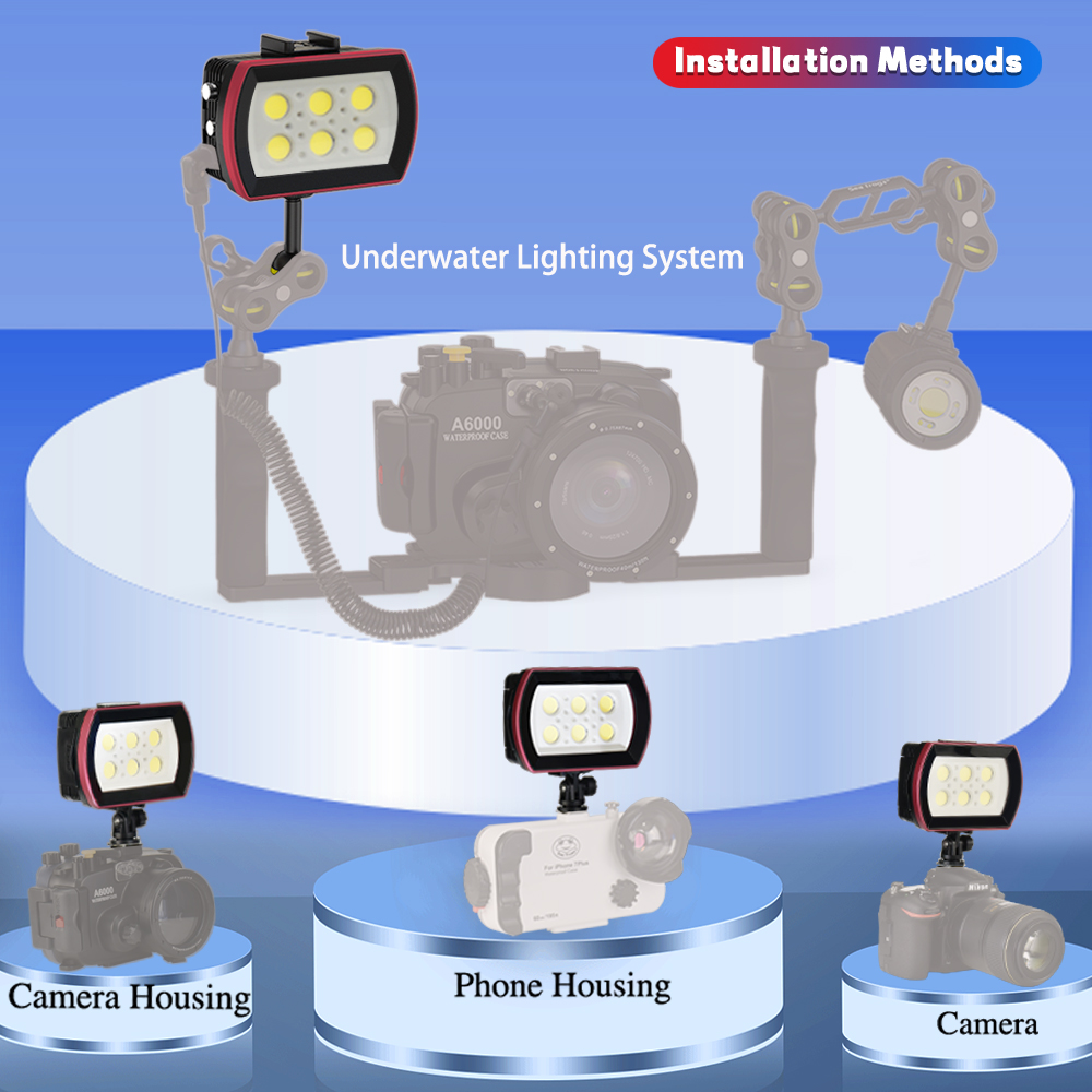 Seafrogs Aluminum LED Diving L - Photography Lighting Brands บทวิจารณ์และราคา