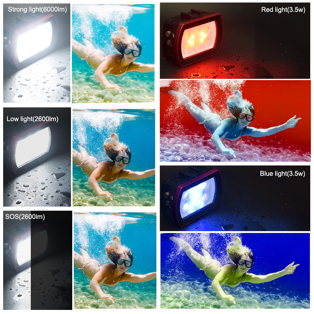 Seafrogs Aluminum LED Diving L - Photography Lighting Brands บทวิจารณ์และราคา
