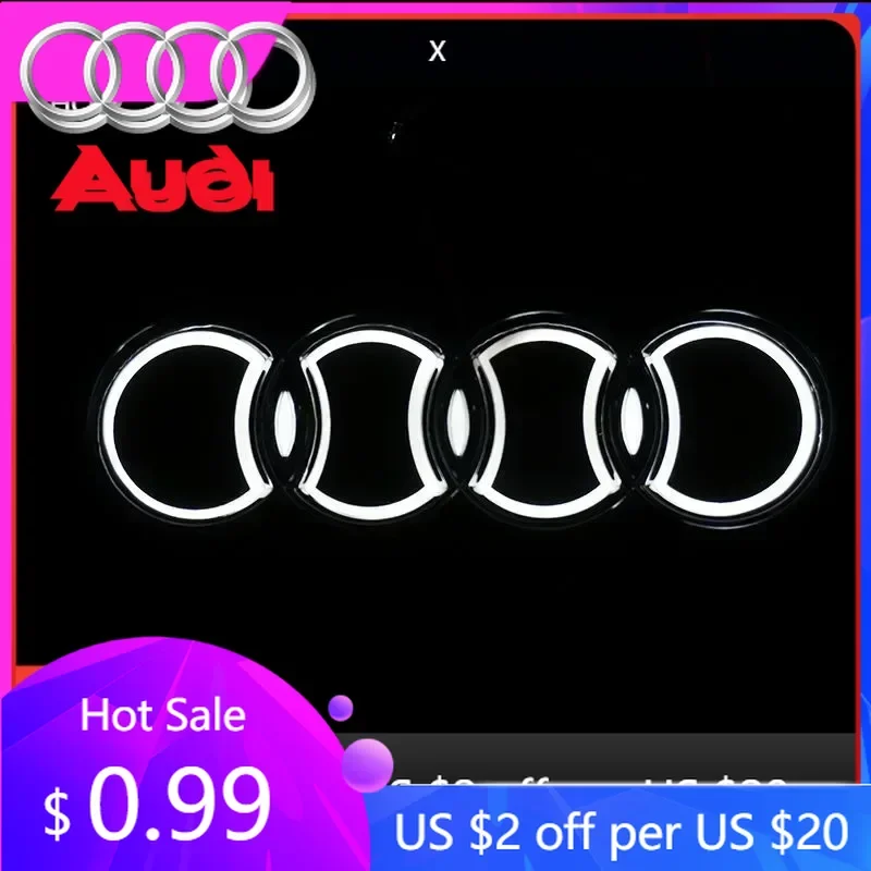 Hub Caps Hot For Audi 18*5.8CM - Led Ring Light 18 บทวิจารณ์และราคา
