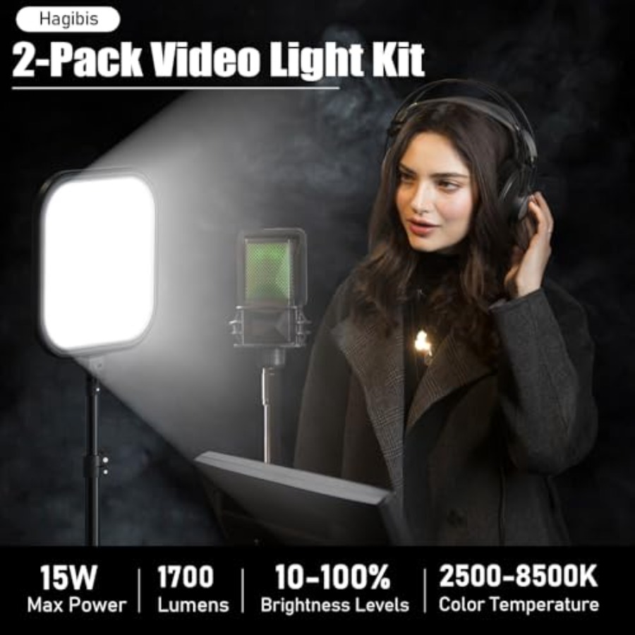 2Pack LED Video Light Kit, 15W - Photography Lighting For Studio บทวิจารณ์และราคา